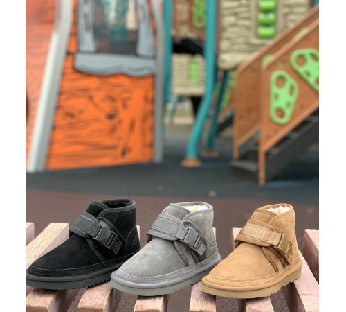 UGG Kids Neumel Snapback Black 