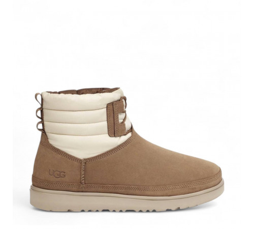 UGG Mens Classic Mini Lace-Up Weather Chestnut Whitecap 