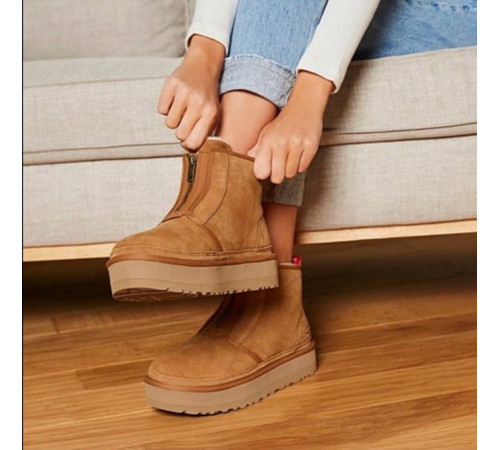 UGG Neumel Platform ZIP Boot Chestnut