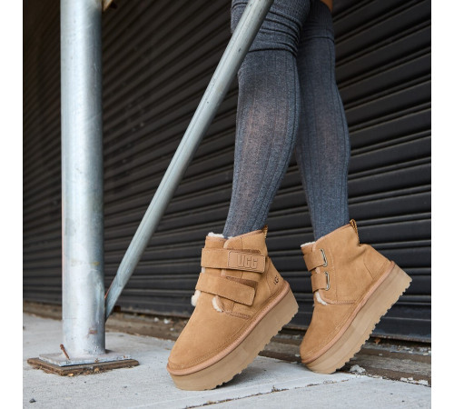 UGG Neumel Platform Buckle Chestnut