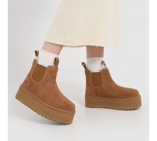 UGG Neumel Platform Chelsea Chestnut