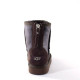 UGG Kids Classic Zip Short Metallic Chocolate 