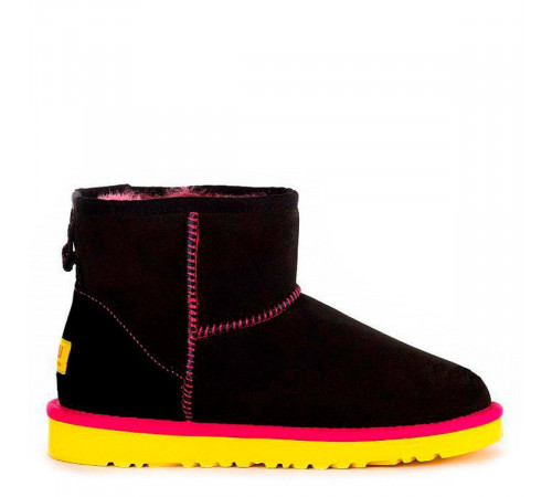 UGG Classic Mini II Black Yellow