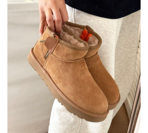 UGG Classic Ultra Mini ZIP Chestnut