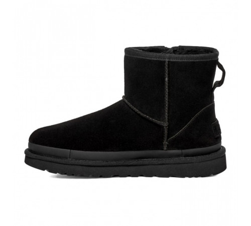UGG Classic Mini Zipper Tape Logo Black