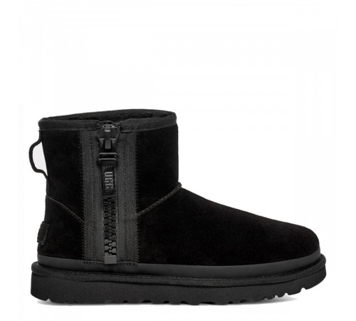 UGG Classic Mini Zipper Tape Logo Black