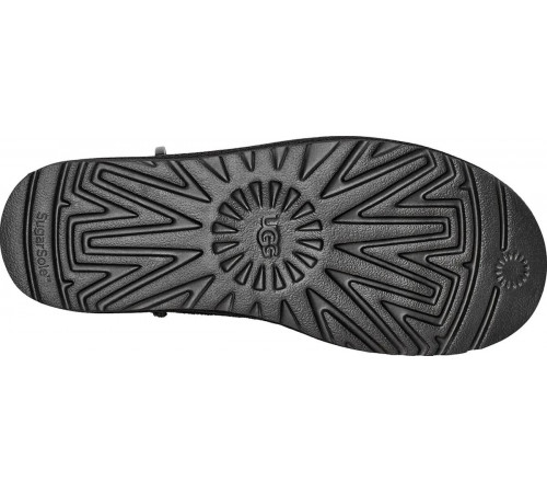 UGG Classic Mini Zipper Tape Logo Black