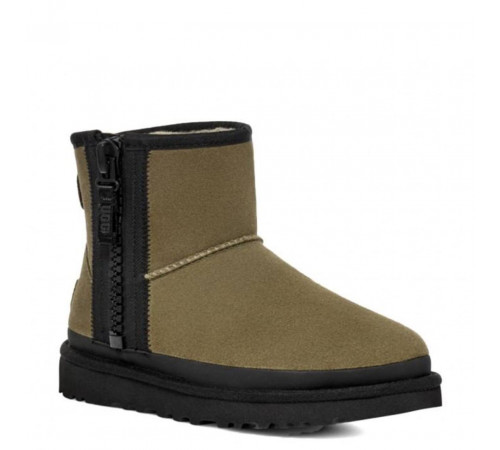 UGG Classic Mini Zipper Tape Logo Burnt Olive