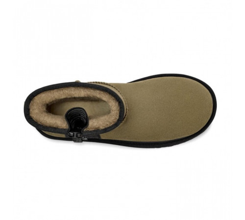 UGG Classic Mini Zipper Tape Logo Burnt Olive