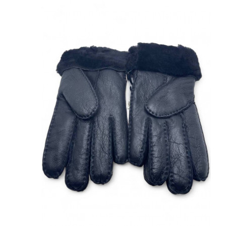 UGG Men Sheepskin Gloves Leather Black 