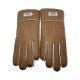 Women's Sheepskin Glove Metallic Chestnut