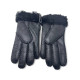 UGG Women's Sheepskin Glove Metallic Black