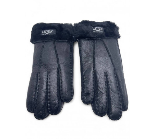 UGG Women's Sheepskin Glove Metallic Black