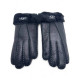UGG Women's Sheepskin Glove Metallic Black