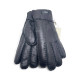 Women's Sheepskin Glove Metallic Black