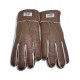 UGG Women's Sheepskin Glove Metallic Chocolate