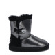 UGG Kids Bailey Button I Do Black 