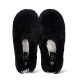 UGG Hailey Fluff Slippers Black