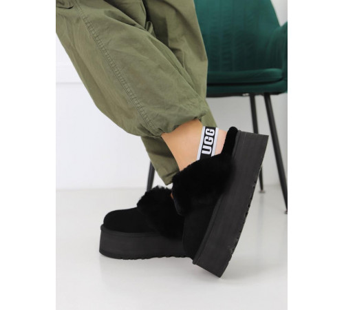 UGG Funkette Suede Platform Black