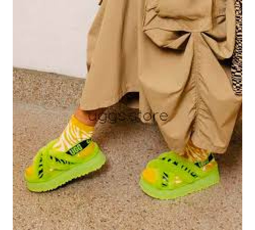 UGG Disco Cross Slide Key Lime