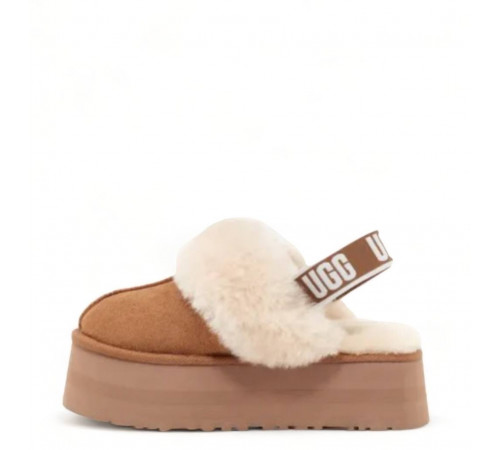 UGG Funkette Suede Platform Chestnut