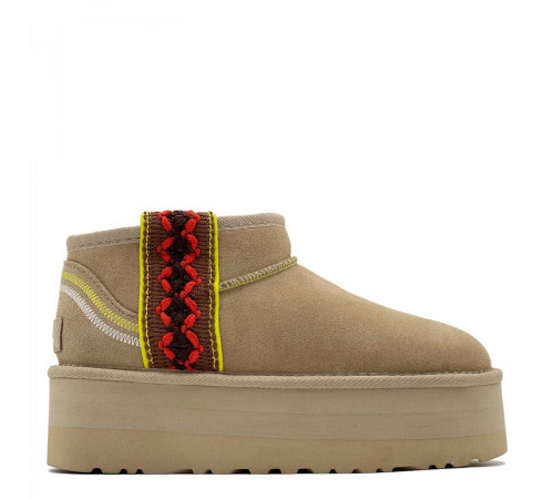 UGG Classic Ultra Mini Braid Platform Sand