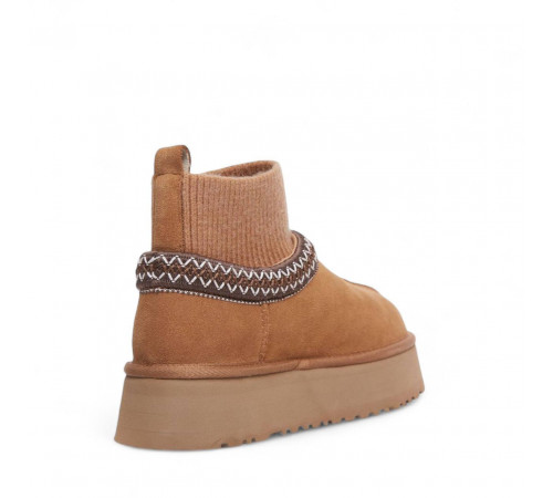 UGG Tazz Platform Knit Chestnut