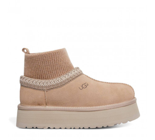 UGG Tazz Platform Knit Sand