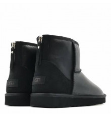 UGG Mens Classic Mini Zip Metallic Black 