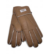 Women's Sheepskin Glove Metallic Chestnut