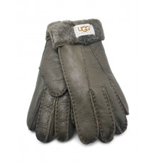 UGG Women's Sheepskin Glove Metallic Khaki