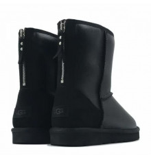 UGG Classic Short Zip Metallic Black