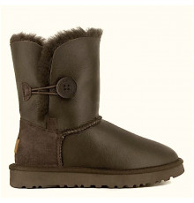 UGG Bailey Button Metallic Chocolate