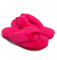 UGG Fluff Flip Flop Rose Red