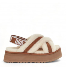 UGG Disco Cross Slide Chestnut
