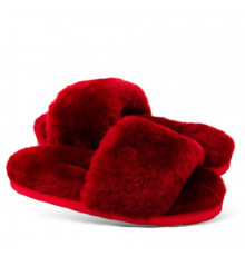 UGG Fluff Slide Slippers Bordo