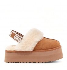 UGG Funkette Suede Platform Chestnut