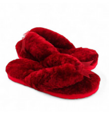 UGG Fluff Flip Flop Bordo