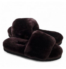 UGG Fluff Slide Slippers Chocolate