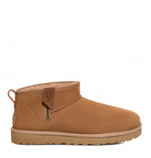 UGG Men Classic Ultra Mini ZIP Chestnut 