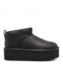 UGG Classic Ultra Mini Platform Leather Black